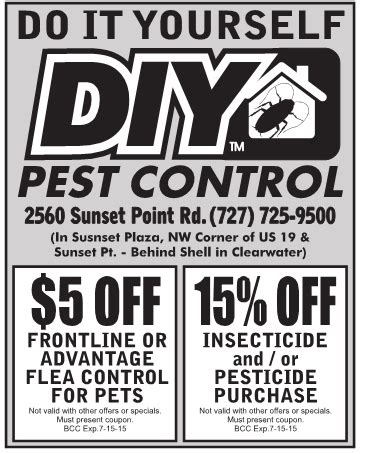 Get latest doyourownpestcontrol.com coupon code, discount coupons, promo code, discount code, free shipping code and voucher to save money. Coupon for Do It Yourself Pest Control | Clearwater