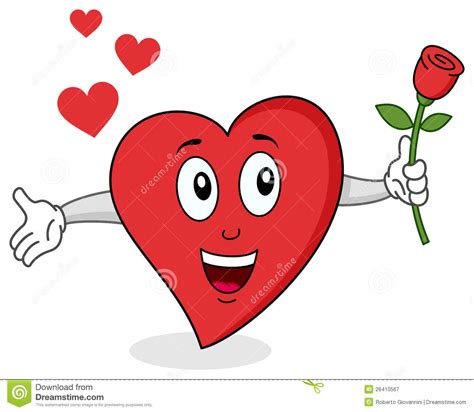 Funny Red Heart Character Royalty Free Stock Photography Image 26410567
