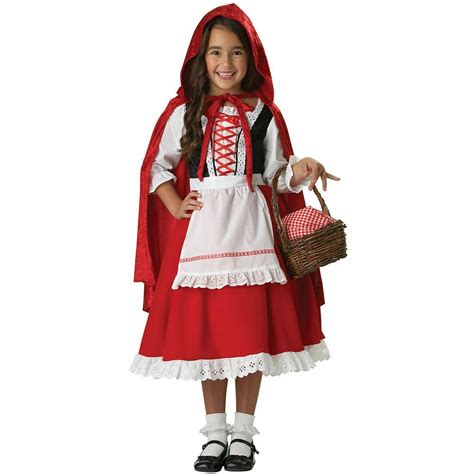 I love the full skirt. InCharacter Costumes Elite Little Red Riding Hood Child Costume-IC7013_S - The Home Depot