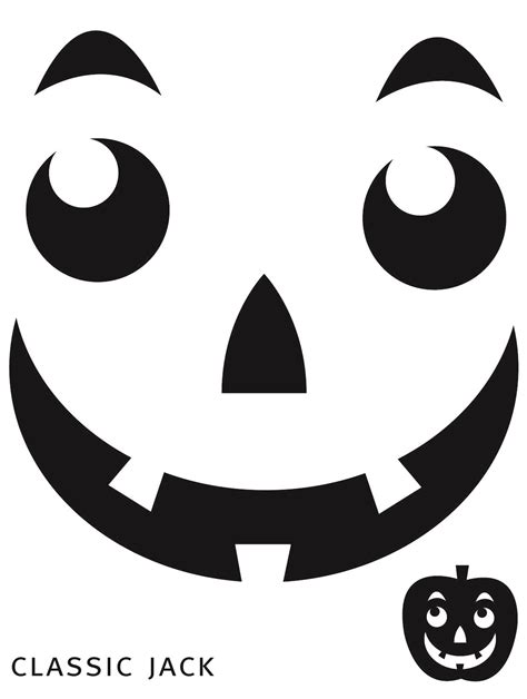 Free Printable Easy Funny Jack O Lantern Face Stencils Patterns Halloween Stencils Funny Jack