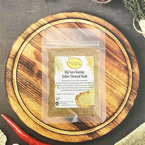 Yellow Mustard Seed Biji Sawi Kuning Premium Organic Lazada Indonesia