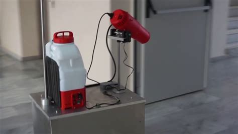 Prototype Spraying Disinfection Robot Developed At Csrl Hmu Youtube
