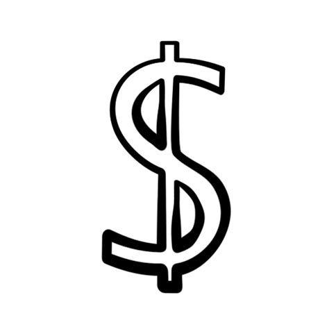 Dollar Sign Clipart Black And White Free Clipart Image