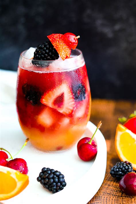 A Summertime Red Wine Sangria Recipe With Bourbon Soaked Sugar Fruit