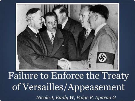 Ppt Failure To Enforce The Treaty Of Versailles