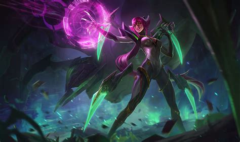 Обои на рабочий стол Elise Элиза из игры League Of Legends Лига