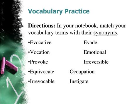 Ppt Vocabulary Week 1 Powerpoint Presentation Free Download Id6843355