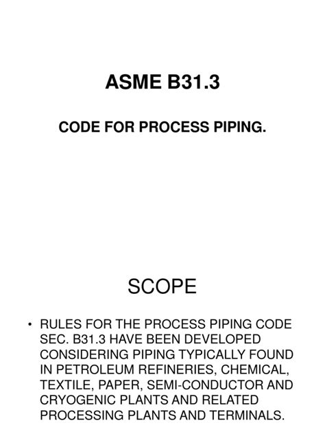 Asme B313 Code For Process Piping Leak Welding Free 30 Day