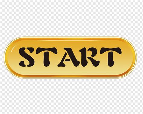 Start Text Button Logo Icon The Start Button Painted User Interface