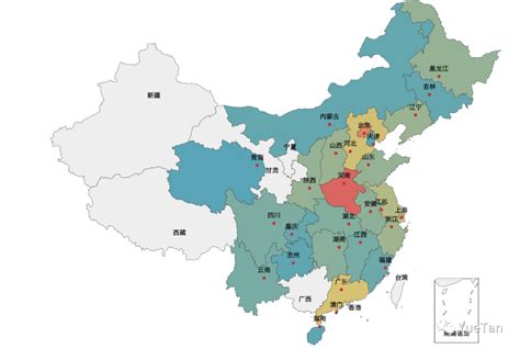 Visualization China Map Python Geopandas Echarts