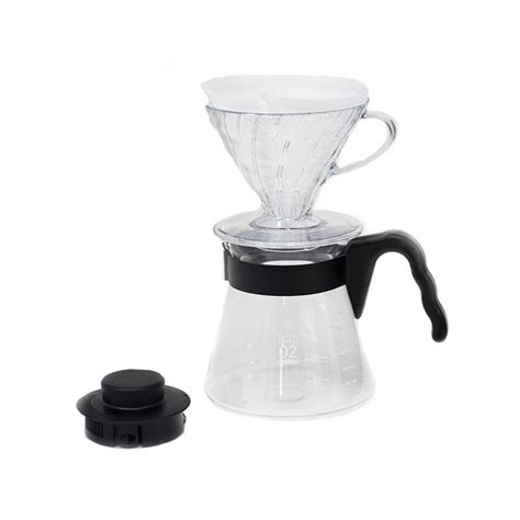 Coffee grounds container collapsible stainless steel dripper that packs down to half its size Hario V60 Pour Over Kit - Coffee Shrine