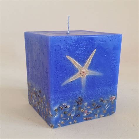 Sienna Blue 4x45 Square Lemon Grass Candles