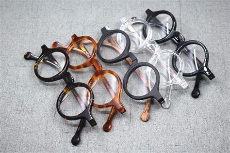 Small Vintage Round Hand Made Eyeglass Frames Full Rim Acetate Retro Glasses Eyewear Rx Ablemen