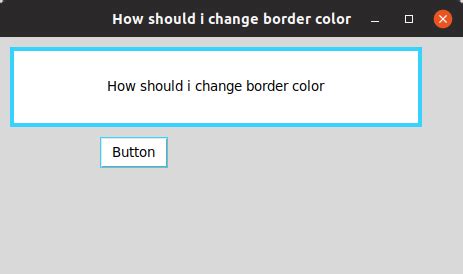 Python Duplicate Changing The Border Color Of A Tkinter Widget