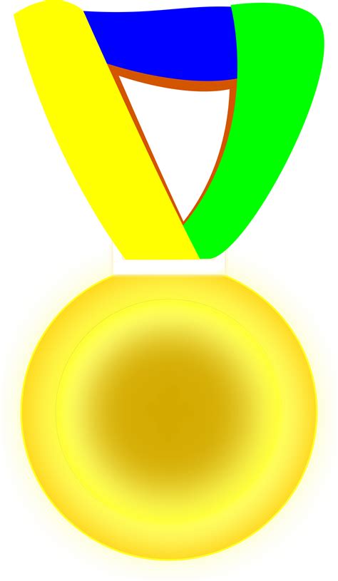 Gold Medal Vector Clipart Image Free Stock Photo Public Domain