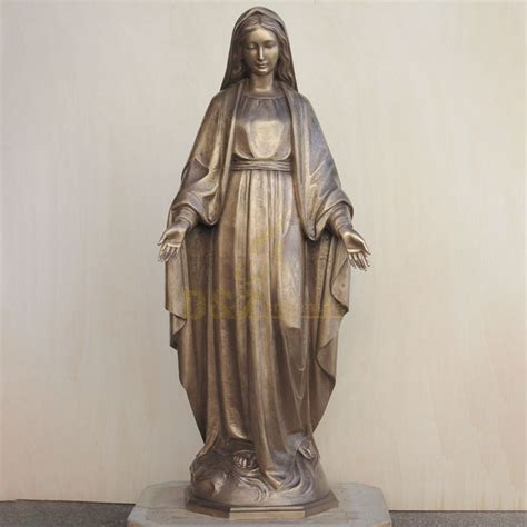 Catholic Religious Statues Bronze Brass Virgin Mary Statue