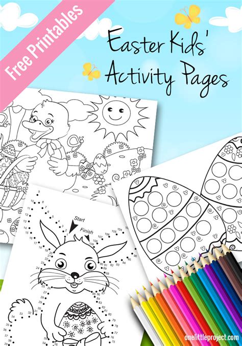 Kids Easter Activity Pages