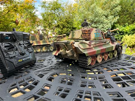Tamiya Rc King Tiger Tank Ardennes With Rider Coms Full Option