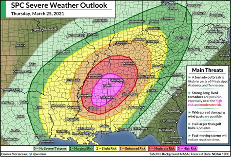 A High Risk Tornado Outbreak Is Likely In The Southeast On Thursday
