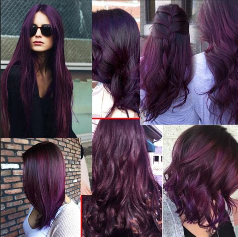 This is how i take my dark hair from to platinum blonde to white! I wanna dye my hair this kind of purple / eggplant colour ...