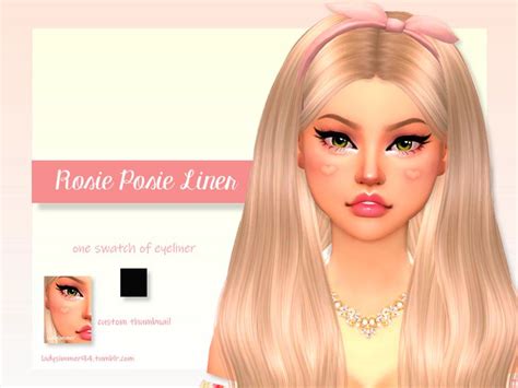 Ladysimmer94s Rosie Posie Liner Sims 4 Cc Makeup Sims Sims 4