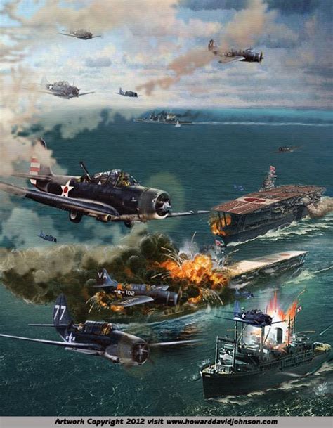 The Battle Of Midway The Johnson Galleries Reprint 0086 Wwii