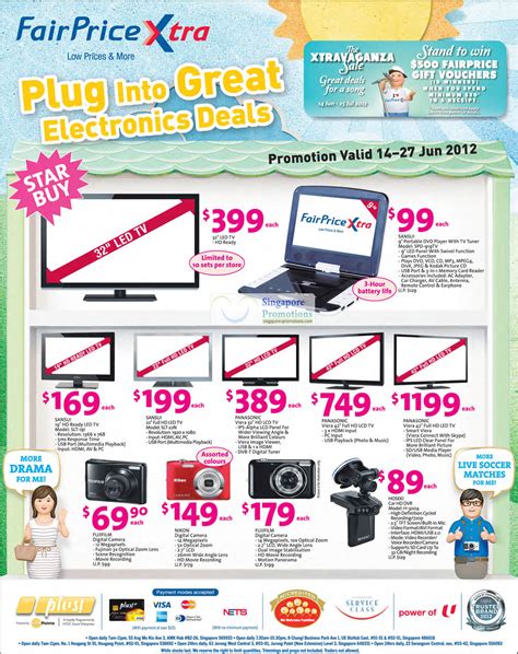 Ntuc fairprice is the leading supermarket chain in singapore. NTUC Fairprice Xtra 14 Jun 2012 » NTUC Fairprice TV, Digital Cameras & Electronics Offers 14 ...