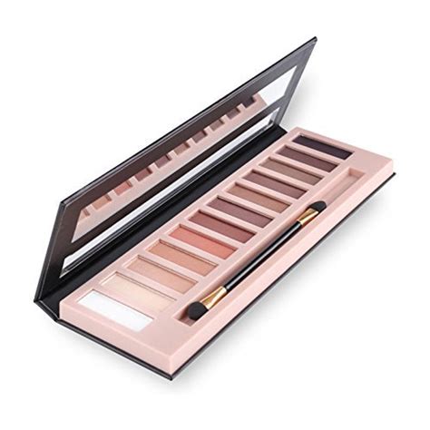 BestLand Lot de 2 palettes de fard à paupières 12 couleurs nude naturel