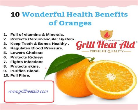 Health Benefits Of Eating Oranges Suggested By Grill Heat Aid