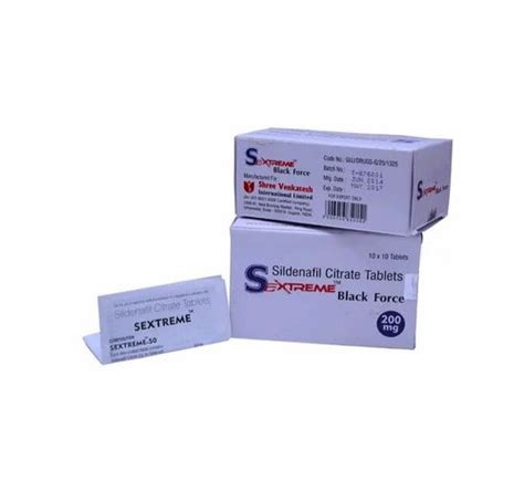Sextreme Black Force Tablets Sildenafil 200 Mg At Rs 399box