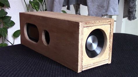 How to make boombox bluetooth speaker from wooden wine box list of materials with buy link: DIY bluetooth speaker 360 degrees sound - YouTube