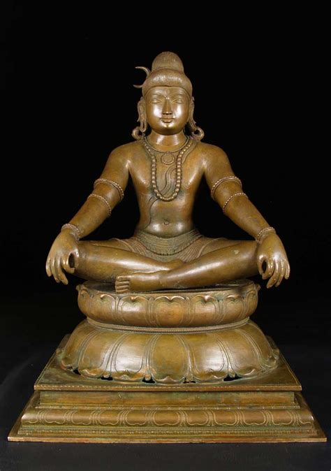 Sold Bronze Meditating Yogi Shiva Statue 21 9bc24 Hindu Gods