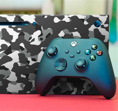 Grey Camouflage Pattern Xbox Decal Tenstickers