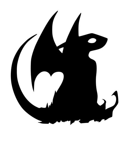 Toothless Dragon Silhouette