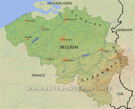 Belgien Map Tourist Map Of Belgium Belgium Travel Guide Eupedia