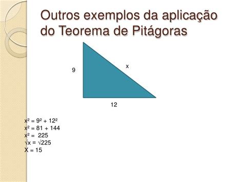 Teorema De Pitágoras Apresentação De Slide