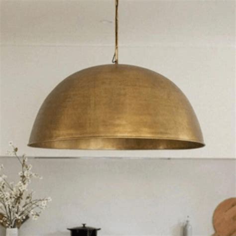 Brass Dome Pendant Light Hammered Hanging Light Fixture Modern Ceiling Pendant Lamp Agrohort