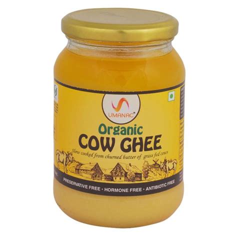Umanac Organic Cow Ghee 500 Ml Bottle Jiomart