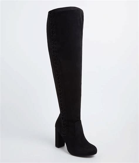 Plus Size Thigh High Wide Calf Boots Ready To Stare