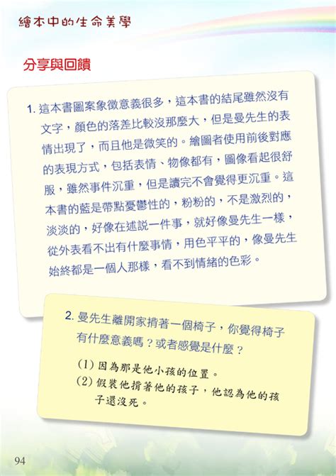 Maybe you would like to learn more about one of these? http://2013ebookcase.gogofinder.com.tw/books/ykchen/1/ 繪本中的生命美學：生死議題的帶領與應用（一）