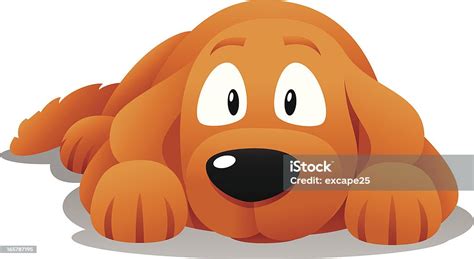 Dog Laying Down Stock Illustration Download Image Now Animal