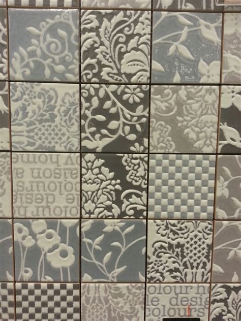 To da loos: New tile alert: Patterned patchwork wall tiles