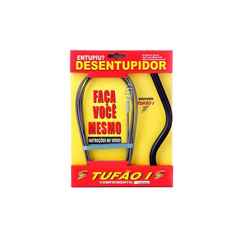 Após o uso, limpar e lubrificar a peça periodicamente. Desentupidor - Tufão - Ligação Home Center