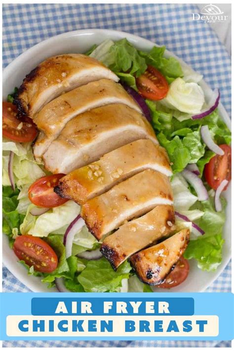 This bbq chicken can be cooked in less than 20 minutes in the air fryer. How to make PERFECT Air Fryer Chicken Breasts | Devour Dinner