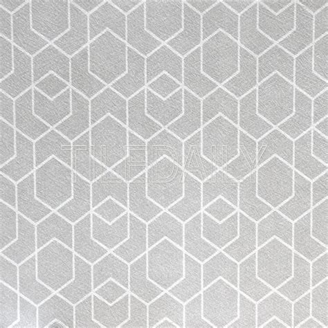 Light Grey And White Geometric Pattern Wall Ceramic Tile Geometric