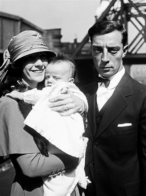 Buster Keaton With Wife Natalie Talmadge And Son Joseph 1922