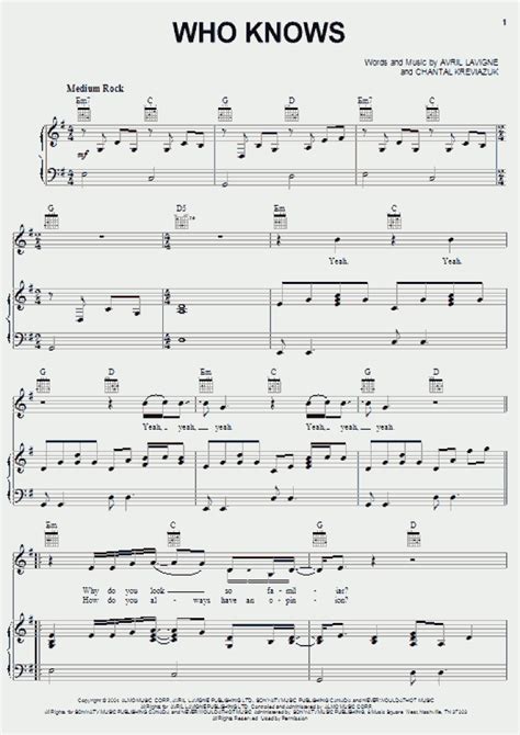 Who Knows Piano Sheet Music Onlinepianist