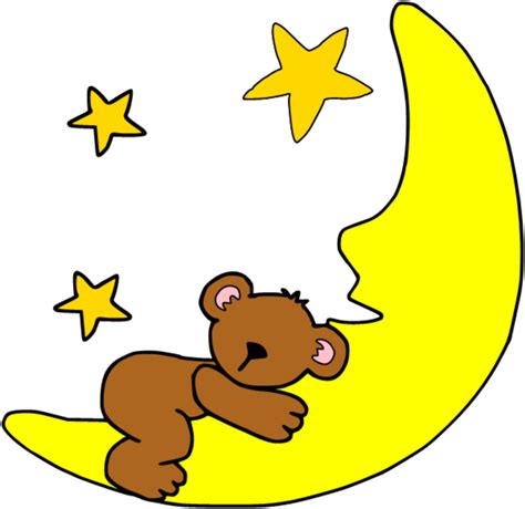 Cute Moon Clipart Sleeping Moon Clipart Png Download Full Size