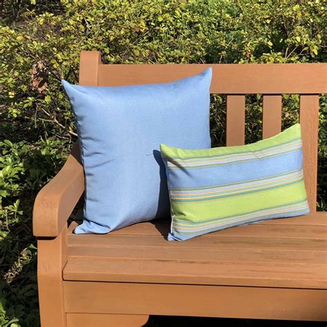 Sunbrella Air Blue 20x20 Outdoor Pillow From Pillow Decor