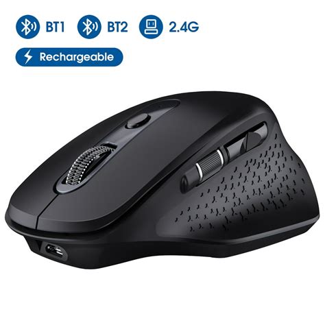 Victsing Multi Device Bluetooth Wireless Mouse Comfortable Ergonomic